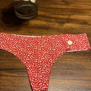 Cute star print thong